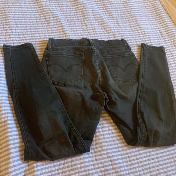 Levi’s 710 Super Skinny Black Grey Jeans - Picture 3 of 3